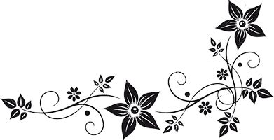 flower border png black and white, HD Png Download | Flower border, Flower border png, Digital ...