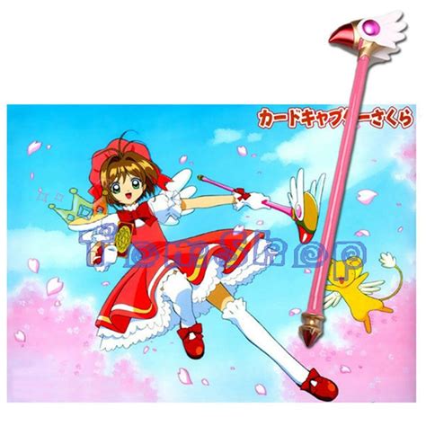 Anime Cardcaptor Sakura Kinomoto Sakura 80cm Bird Shape Magic Wand