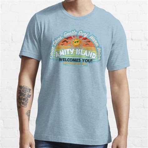 Amity Island T Shirt For Sale By Trev4000 Redbubble Amity T