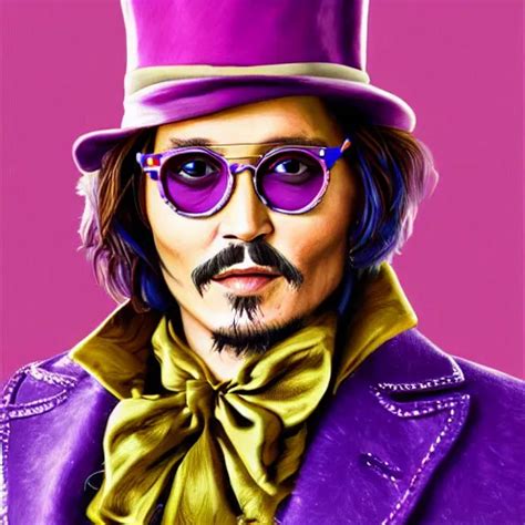 Portrait Of Johnny Depp As Willy Wonka Highly Stable Diffusion Openart