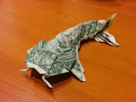 I Folded Won Parks Dollar Bill Koi It Was Quite Fun Origami