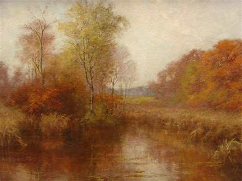 Antiques Atlas 19th Autumn Landscape Oil Painting Of