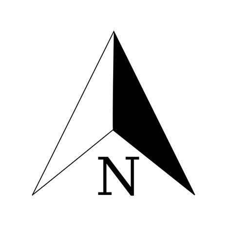 14 North Arrow Design Images North Compass Arrow Architectural North