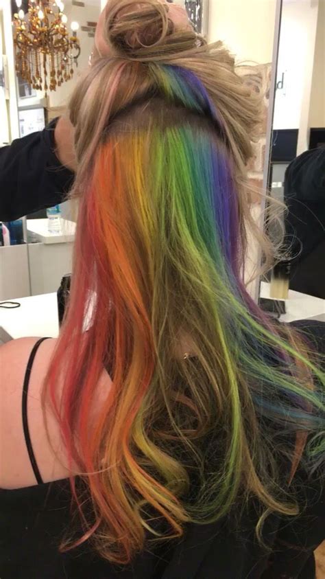 hidden rainbow underlights pravana olaplex coloration cheveux belles couleurs de cheveux