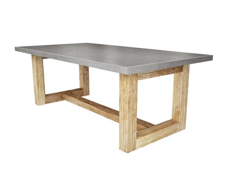 Zen Wood Dining Table Concrete Dining Table Trueform Decor