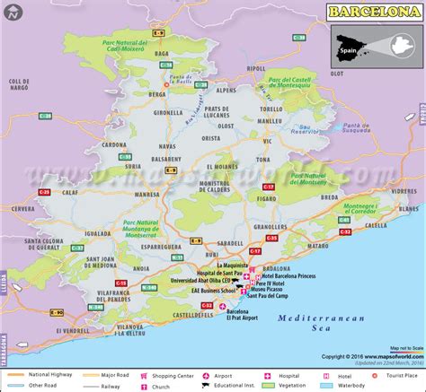 Barcelona Map City Map Of Barcelona Spain