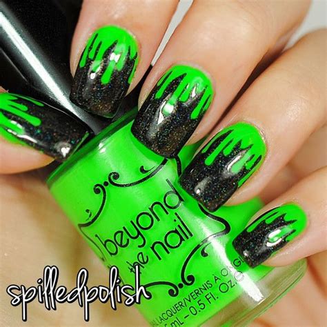 Neon Green Nail Polish Uv Reactive Green Nail Polish Green Nails