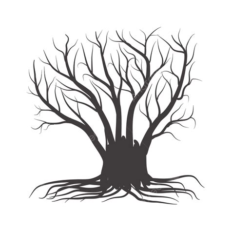 Big Tree Vector Design Images Png Big Black Tree Tree Drawing Tree Sketch Tree Png Image For