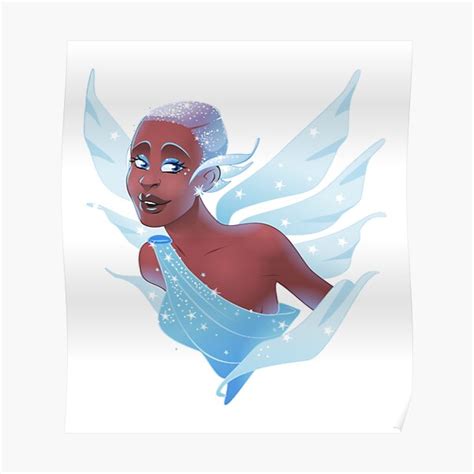 Cynthia Erivo As The Blue Fairy Poster For Sale By Onecoilogy Redbubble