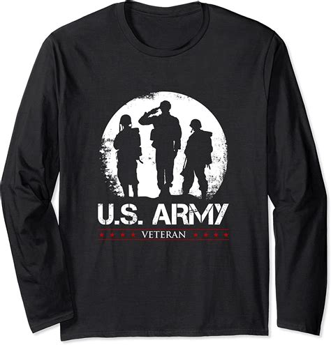 Us Army Military Graphic War Veteran Long Sleeve T Shirt