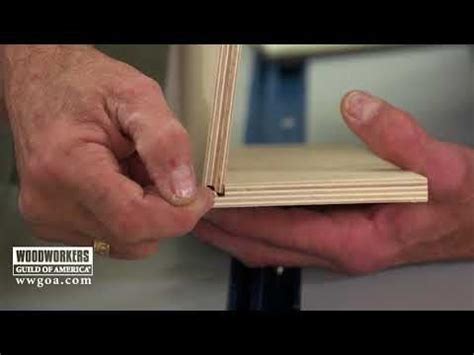 The raised panel floats inside of the sturdy frame, allowing seasonal. Making a Drawer Lock Joint - YouTube | Woodworking joints ...