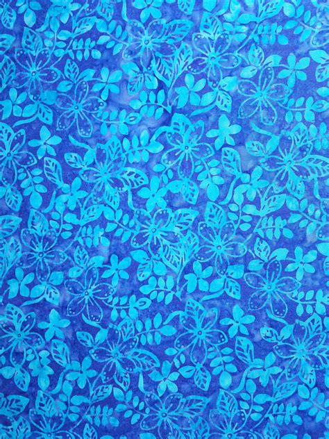 Blue Floral Batik