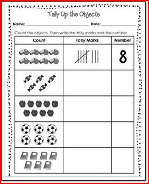 Free Tally Mark Worksheets To Print Activity Shelter