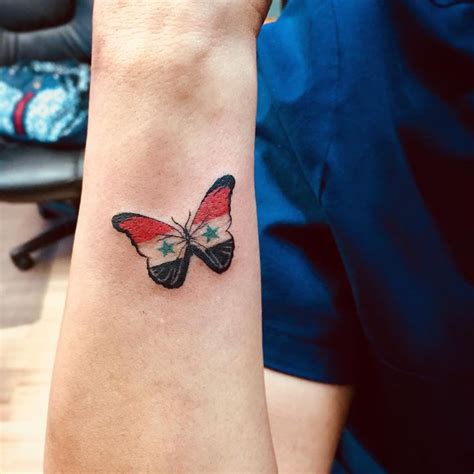 Syrian Butterfly Tattoo Tattoos Butterfly Tattoo Tattoo Artists