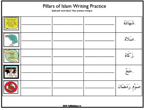 Pillars Of Islam Learning Resources ~ Tj Homeschooling