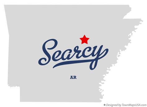 Map Of Searcy White County Ar Arkansas