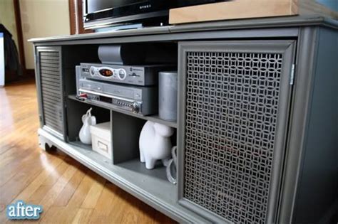 Entertainment center to armoire makeover the golden sycamore. old stereo/hifi cabinet turned into flat-screen TV stand ...