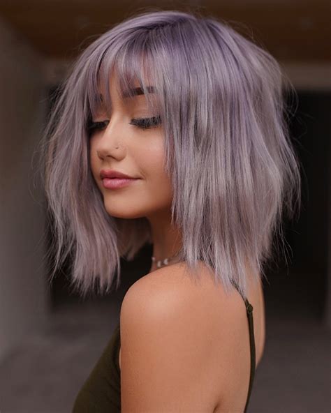 Doing this just peels the hair, then dry shampoo always works wonders. 10 Lob Hairstyles & Haircuts with Radical Color Designs ...
