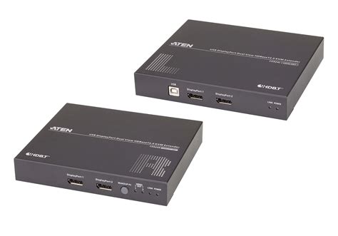 Dual View DisplayPort USB 2 0 HDBaseT 2 0 KVM Extender Bis 100m 2x