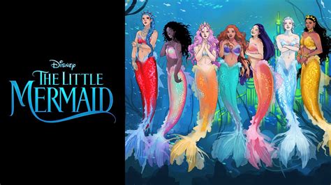 The Little Mermaid 2023 Cast Sisters