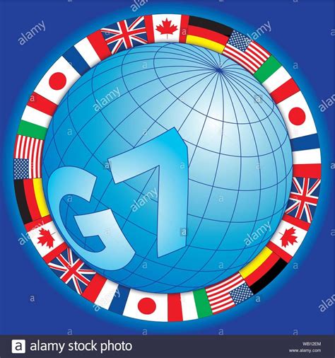 In march 2014, the g7 declared that a meaningful discussion was currently not possible with russia in the context of the g8. Download this stock vector: G7 global summit of industrialized countries, global symbol with ...