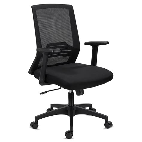 Chaise de bureau MIAMI, Support Lombaire, Noir  Chaisepro.fr