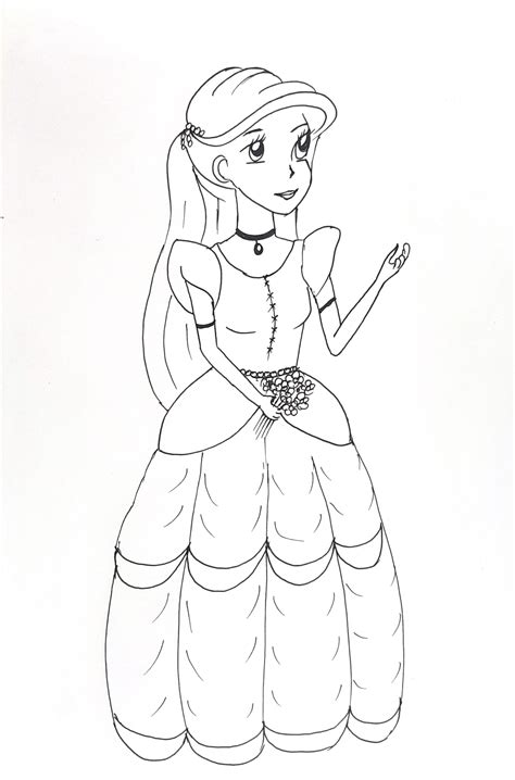 Cute Disney Princess Drawing For Kids Anak Instristans Blog
