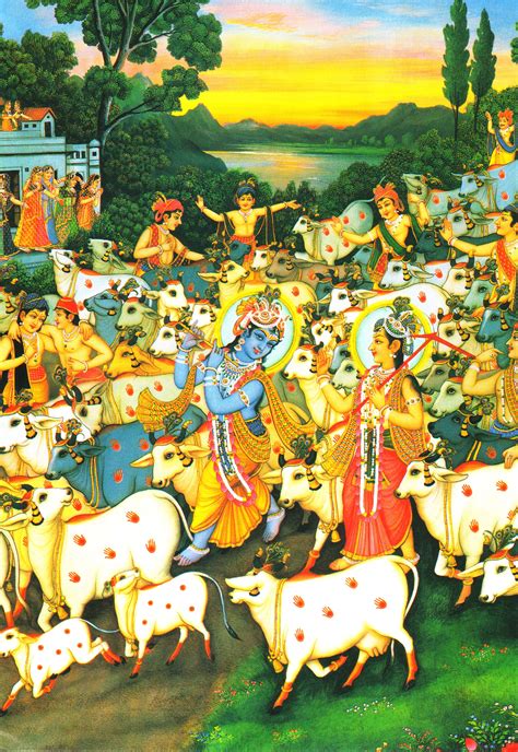 Krishna The Cow Herd Krishna Lila Krishna Art Krishna Radha Painting