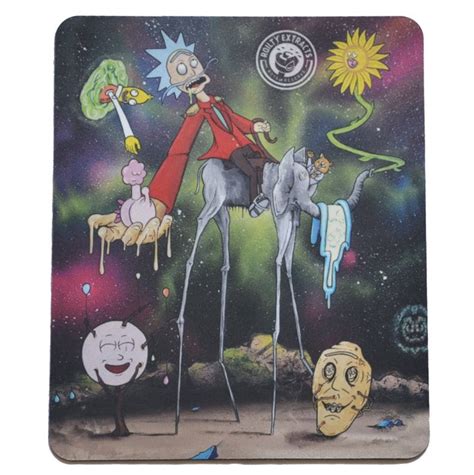Roilty Extracts Rick And Morty Dab Pad Glass Nation