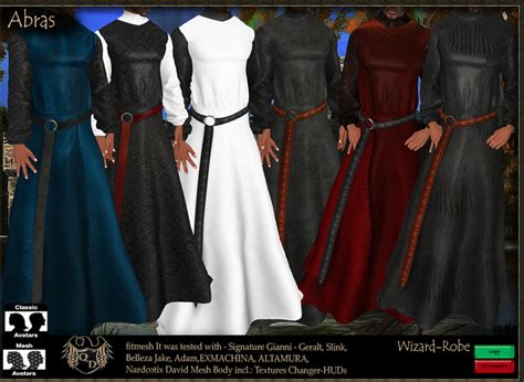 Second Life Marketplace Wizard Robe Abras