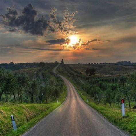 Long Road Beautiful Roads Beautiful Sunset Pictures Sunset Pictures