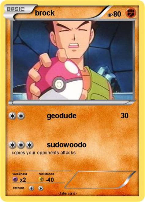 Pokémon Brock 513 513 Geodude My Pokemon Card