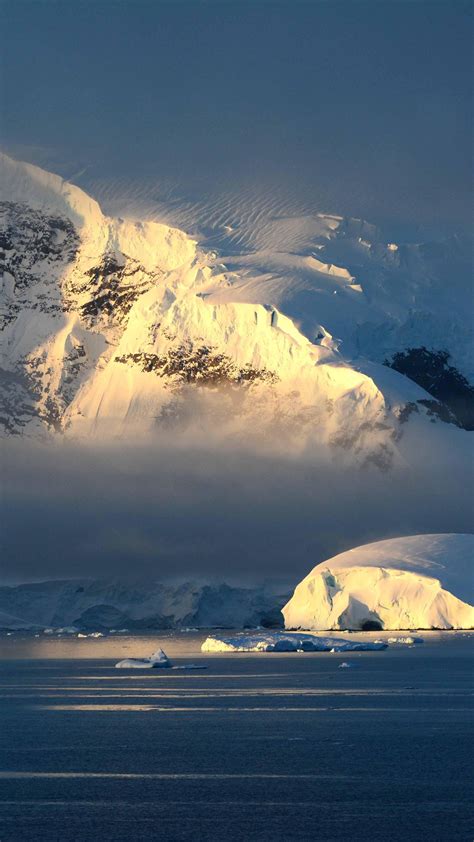 Обои Антарктика снег гора айсберг 4k Antarctica 4k 5k Wallpaper