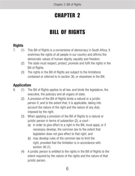 Chapter 2 Bill Of Rights Rights