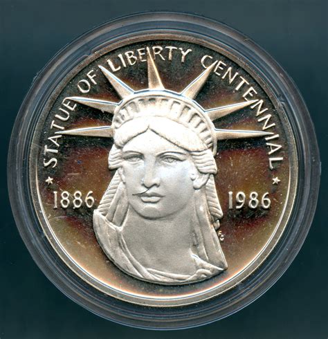 1986 Statue Of Liberty Centennial Dwight D Eisenhower 925 Silver Round