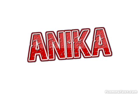 Anika Logo Herramienta De Dise O De Nombres Gratis De Flaming Text