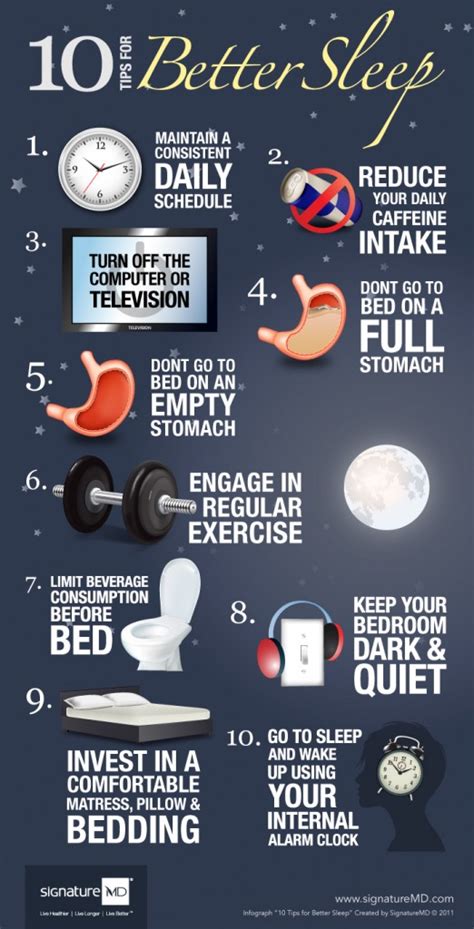 10 Tips To Help You Sleep Better Signaturemd