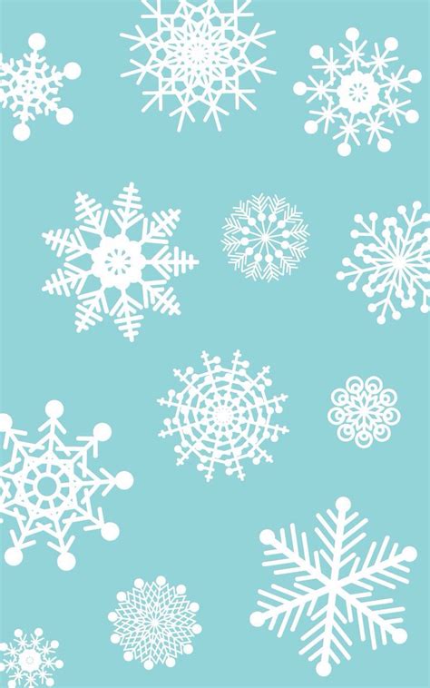 Iphone Background Snowflake Wallpaper Christmas Phone Wallpaper