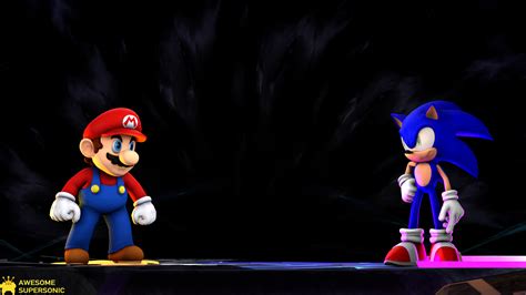 Sfm Smash Super Mario Vs Sonic The Hedgehog By Awesomesupersonic On