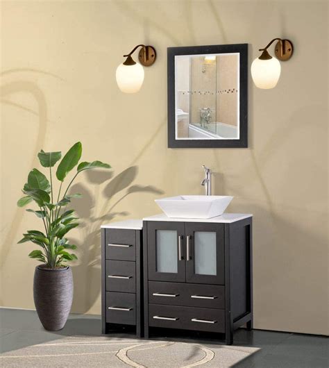 Vanity Art 36 Inch Single Sink Bathroom Vanity Combo Set Modern