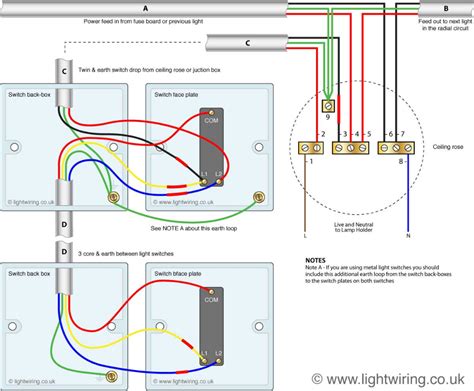 2 Gang 1 Way Light Switch Wiring Diagram