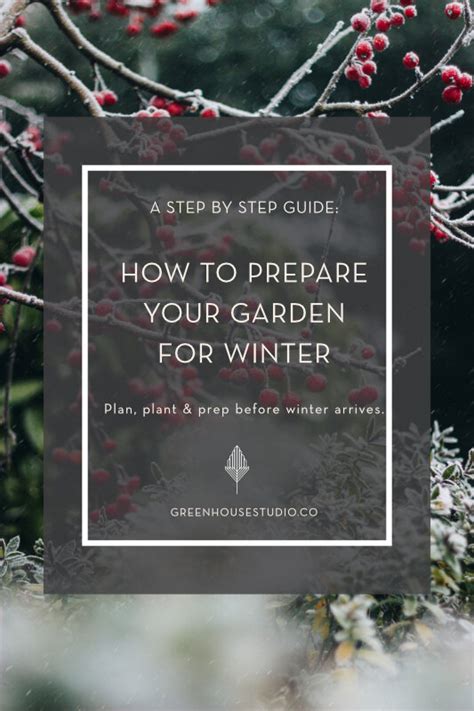 How To Winterize Your Yard And Garden — Greenhouse Studio