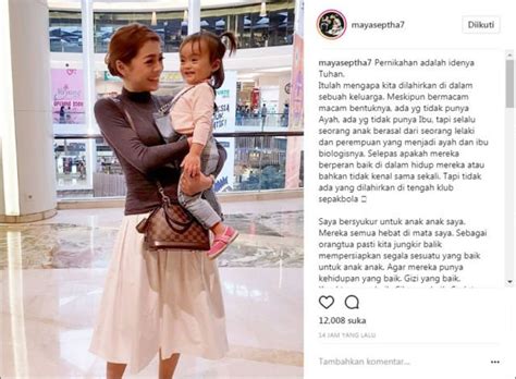 7 Caption Instagram Inspiratif Ala Maya Septha. Dari Soal Seks Pranikah, Memilih Suami, Hingga