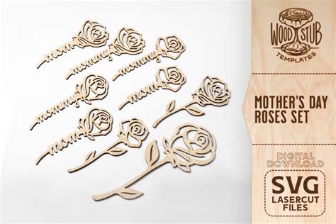 Blessed Mom Mothers Day Round Svg Glowforge Files T Laser Craft