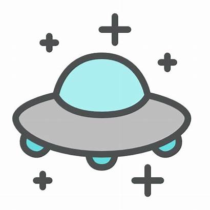 Ufo Icon Space Flying Saucer Icons