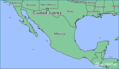 Where Is Ciudad Juarez Mexico Ciudad Juarez Chihuahua Map