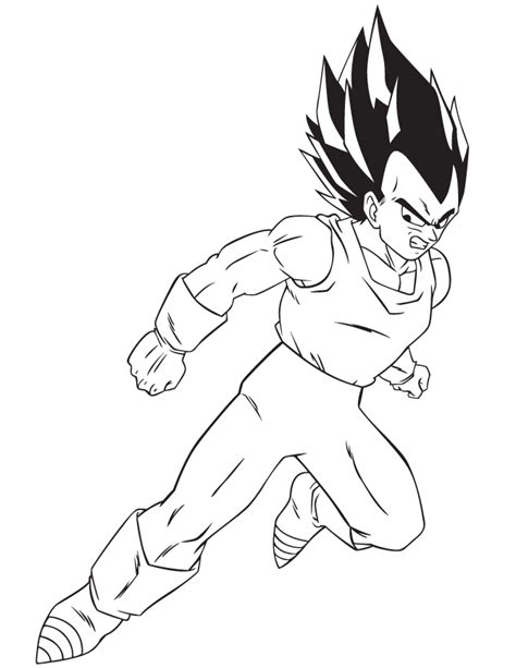 Dragon Ball Z Coloring Pages Vegeta Coloring Home