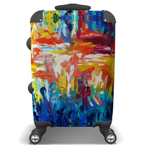 Colourful Abstract Art Suitcase