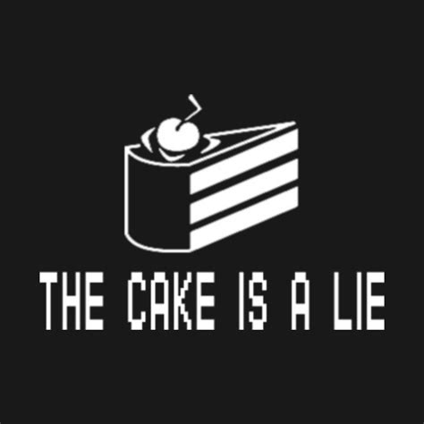 The Cake Is A Lie Portal T Shirt Teepublic