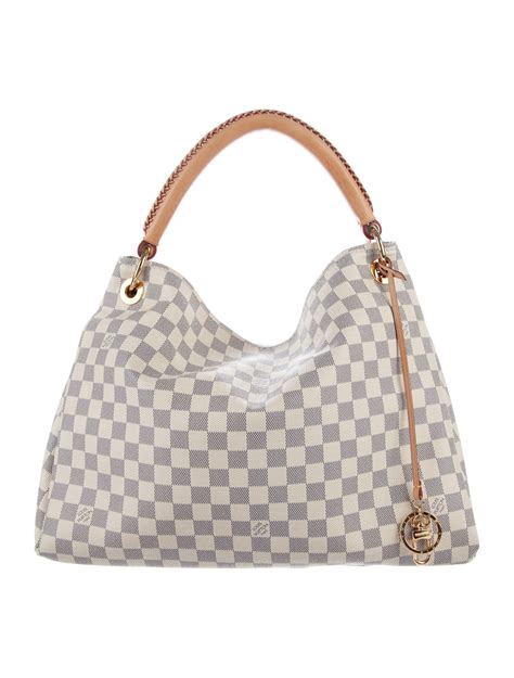 Louis Vuitton Damier Azur Artsy Mm Handbags Lou127413 The Realreal